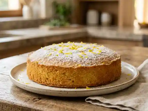Gâteau citron ultra-moelleux au glaçage vif - Photo de présentation