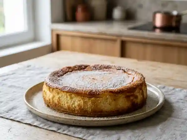 Gâteau moelleux au fromage blanc façon Saint Amour - Photo de présentation