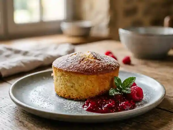 Gâteau moelleux au goûter : recette facile et rapide pour une personne - Photo de présentation