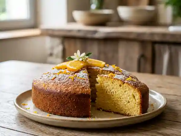 Gâteau Moelleux au Pur Jus d'Orange - Photo de présentation