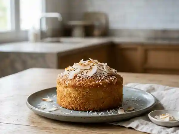 Gâteau moelleux au Malibu et noix de coco - Photo de présentation