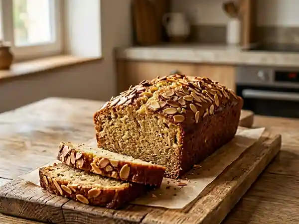 Cake Fondant au Miel et Croquant d'Amandes - Photo de présentation