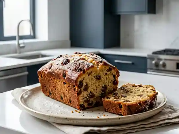 Gâteau moelleux au rhum et raisins secs : recette gourmande et facile - Photo de présentation