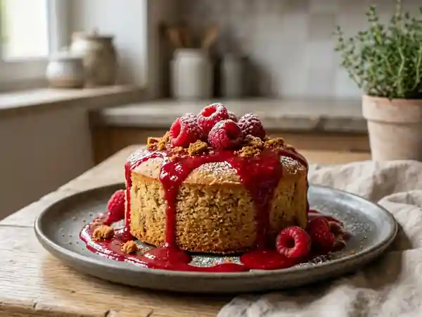 Moelleux Spéculoos et Coulis Framboise - Photo de présentation