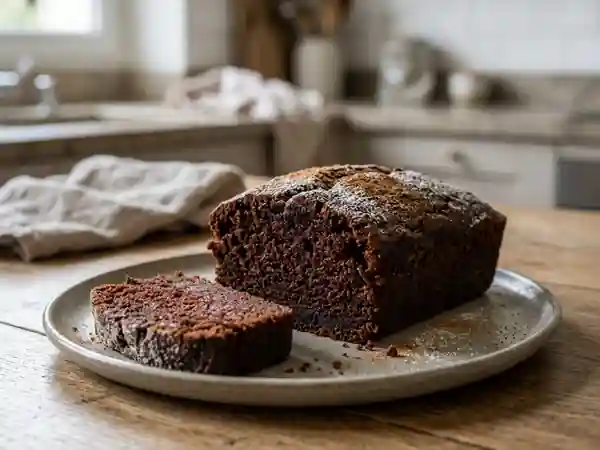 Gâteau au vin rouge et cannelle, mie fondante - Photo de présentation