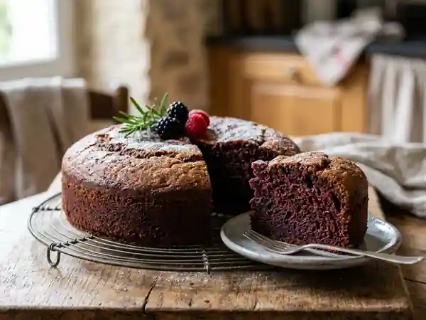 Gâteau au Vin Rouge Moelleux et Épicé - Photo de présentation