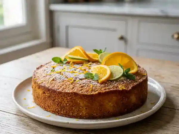 Gâteau moelleux aux agrumes : recette facile et gourmande - Photo de présentation