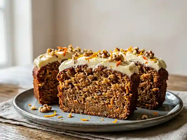 Gâteau de carottes fondant à la cannelle - Photo de présentation