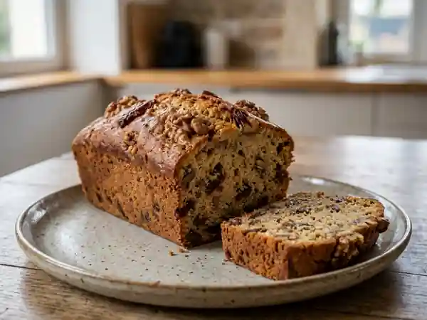 Gâteau fondant dattes et noix croquantes - Photo de présentation