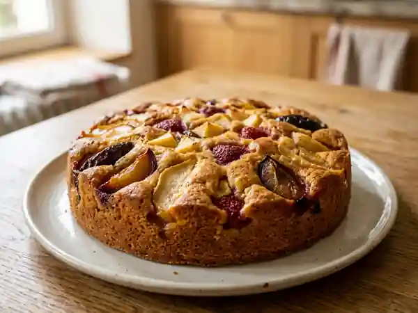 Gâteau Moelleux aux Fruits Frais et Vanille - Photo de présentation