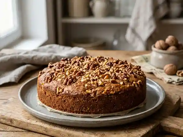Gâteau moelleux aux noix de l'Anjou - Photo de présentation