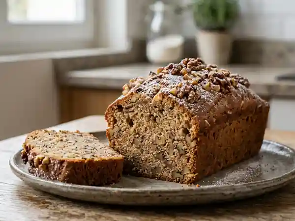Gâteau moelleux aux noix de tante Mouche : recette traditionnelle et gourmande - Photo de présentation