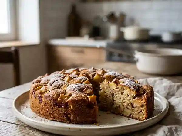 Gâteau moelleux aux pommes et cannelle : recette facile et gourmande - Photo de présentation