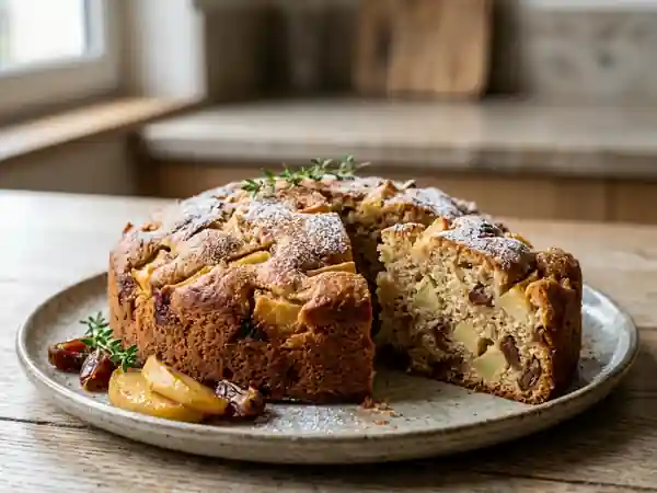 Moelleux Fondant Pommes et Dattes à la Cannelle - Photo de présentation