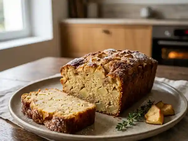 Gâteau moelleux aux pommes sans beurre facile et rapide - Photo de présentation