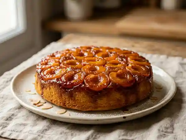 Moelleux caramélisé aux abricots frais - Photo de présentation
