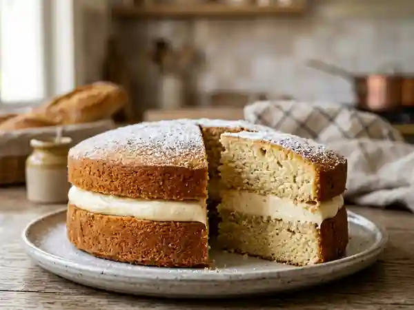 Gâteau Vanillé à la Crème au Beurre Fondante - Photo de présentation
