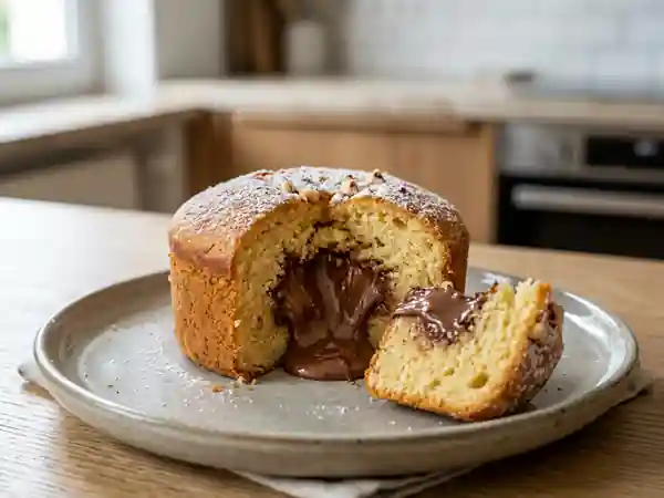 Gâteau Moelleux au Cœur Nutella Fondant - Photo de présentation