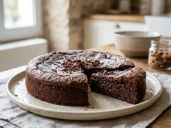 Fondant intense au chocolat et amandes - Photo de présentation