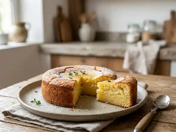 Gâteau mollet au beurre et vanille - Photo de présentation