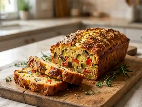 Gâteau salé provençal à la ratatouille : recette facile et savoureuse - Photo de présentation