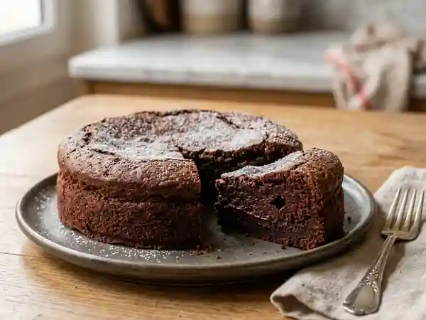 Gâteau viennois tout chocolat fondant et gourmand - Photo de présentation