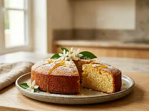 Gâteau yafa aérien à la fleur d'oranger - Photo de présentation
