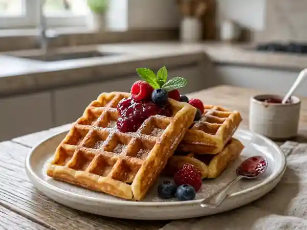 Gaufres de Gnafron croustillantes à la vanille - Photo de présentation