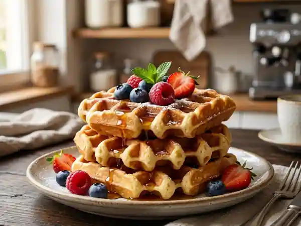 Gaufres gourmandes sucrées ou salées : la recette facile et rapide - Photo de présentation