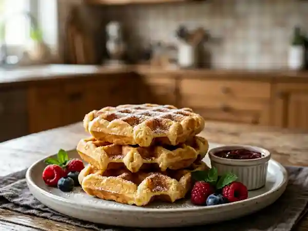 Gaufres Lyonnaises Traditionnelles : Recette Facile et Gourmande - Photo de présentation