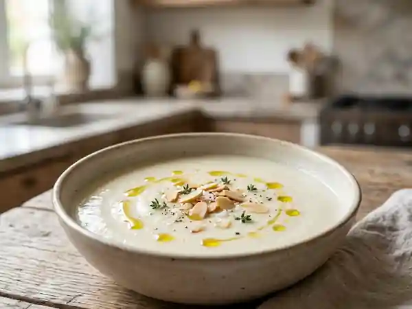 Gazpacho blanco andalou rafraîchissant - Photo de présentation