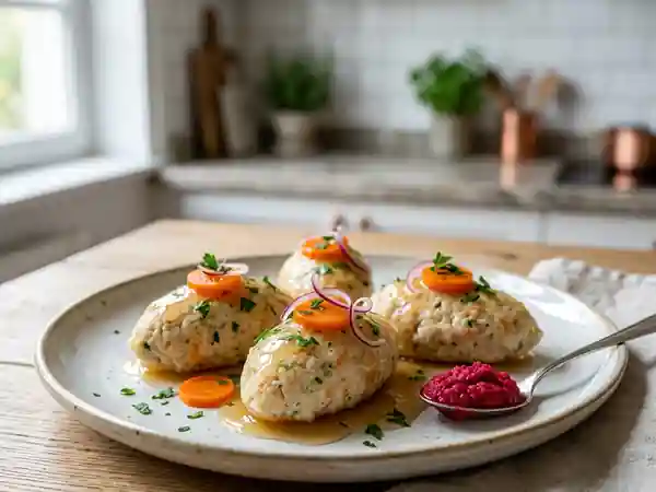 Gefilte Fisch Fondant au Bouillon - Photo de présentation