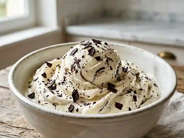 Gelato Stracciatella maison : glace italienne crémeuse au chocolat - Photo de présentation