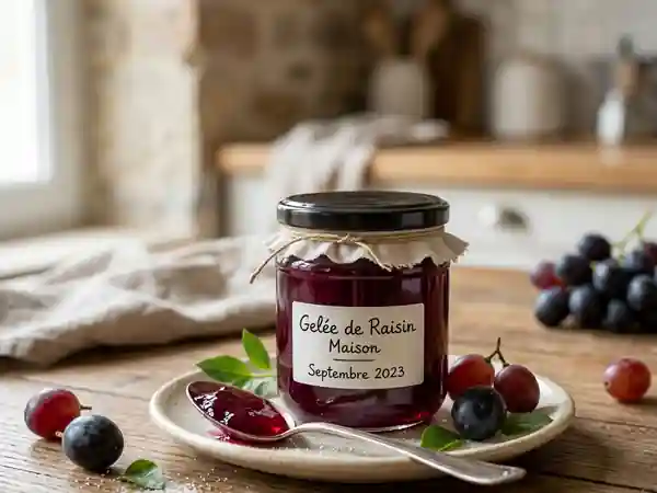 Gelée de raisin maison facile et rapide - Photo de présentation