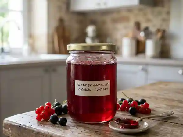 Gelée rubis groseille et cassis acidulée - Photo de présentation