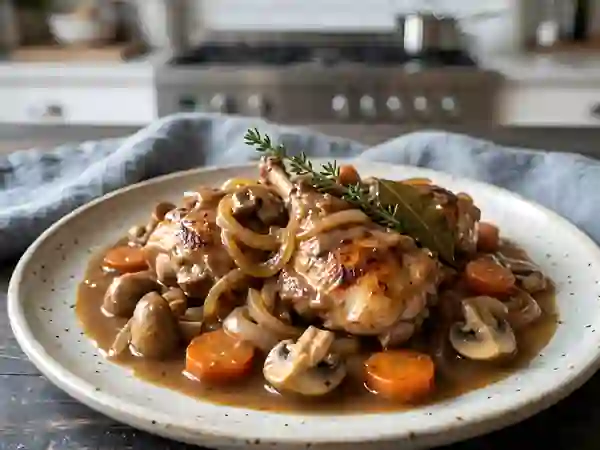Gibelotte de lapin fondante aux champignons - Photo de présentation