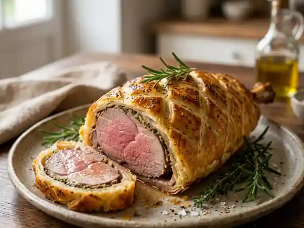 Gigot d'agneau en croûte feuilletée - Photo de présentation