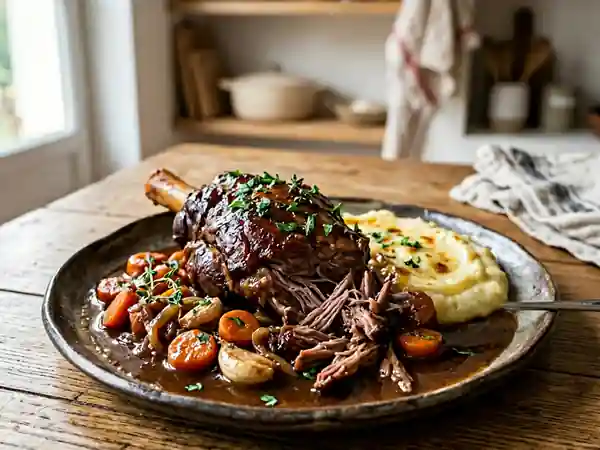 Gigot d'agneau confit de sept heures - Photo de présentation