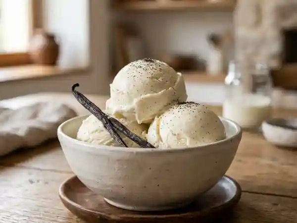Glace à la vanille maison onctueuse et facile - Photo de présentation