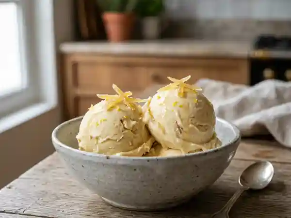 Glace maison au gingembre frais : recette facile et rafraîchissante - Photo de présentation