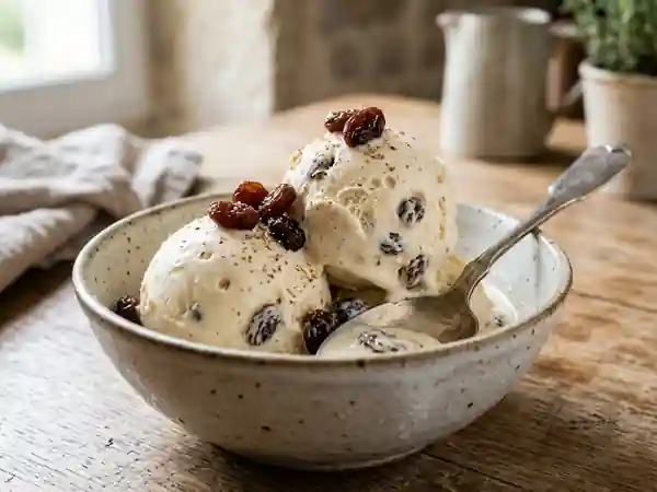 Glace Rhum-Raisins Crémeuse et Parfumée - Photo de présentation