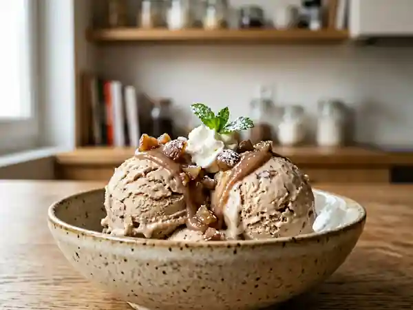 Glace maison aux marrons sans sorbetière : recette facile et gourmande - Photo de présentation