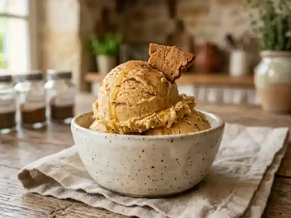 Glace onctueuse au pain d'épices maison - Photo de présentation