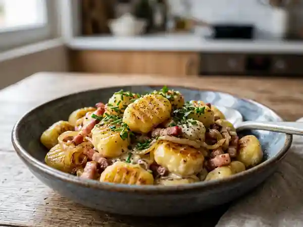 Gnocchis à l'alsacienne fondants et savoureux - Photo de présentation