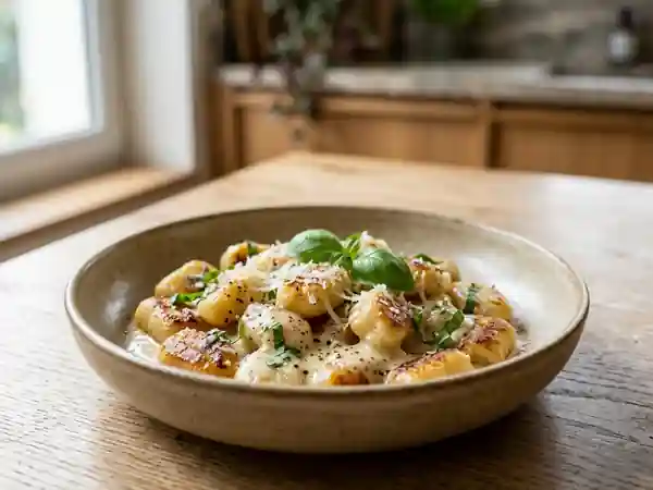 Gnocchis Fondants au Parmesan et Basilic - Photo de présentation