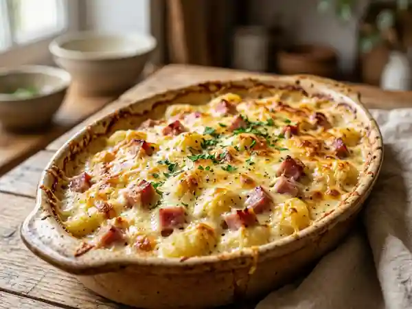 Gnocchi au jambon gratinés ultra-crémeux - Photo de présentation