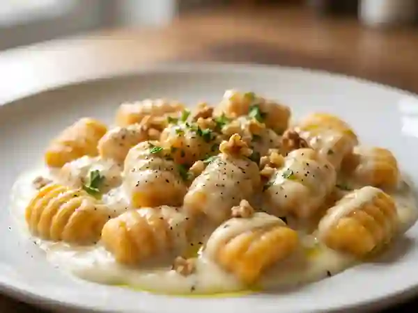 Gnocchis de potiron au gorgonzola crémeux - Photo de présentation