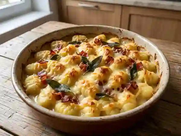 Gnocchis gratinés, beurre de sauge et Parme - Photo de présentation