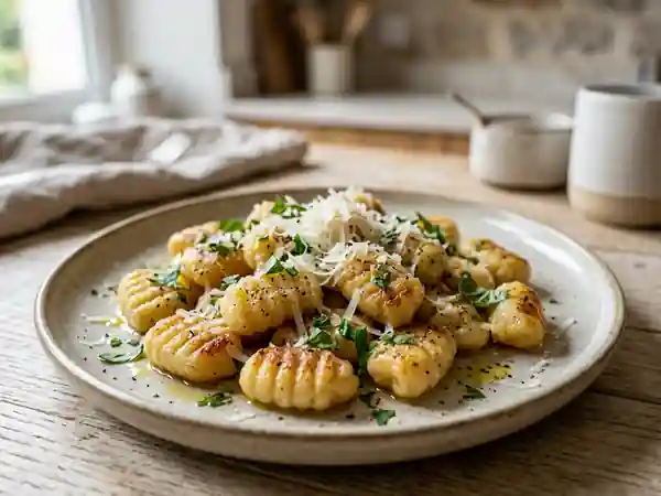 Gnocchis au parmesan : moelleux et dorés au beurre - Photo de présentation