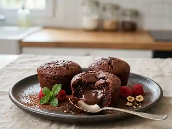 Godets au chocolat fondants et gourmands - Photo de présentation